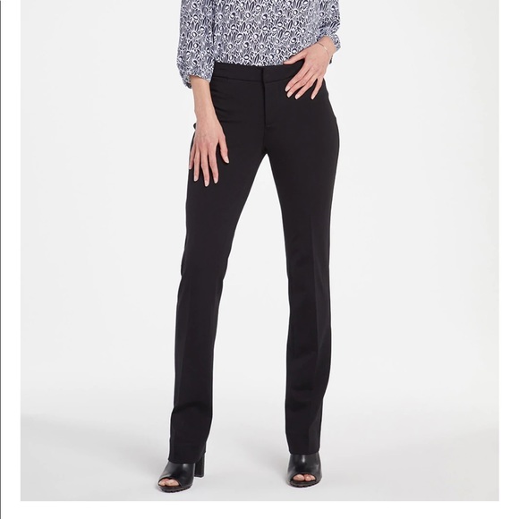 NYDJ Pants - 🔥NYDJ🔥SLIM TROUSER PANTS IN PONTE KNIT BLACK SIZE 12 NWT
